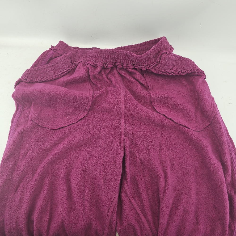Free People Purple Pajama Pants Slow It Down Joggers - Picture 1 of 8